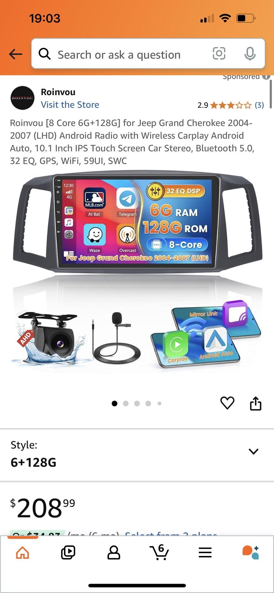 Android Radio For Jeep Grand Cherokee 04-07