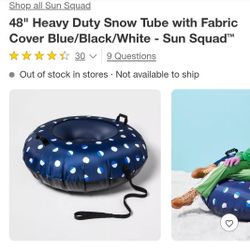 New 48" Heavy Duty Snow Tube 