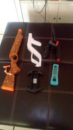 Wii guns and fishing rod