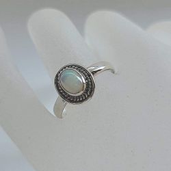 Sterling Silver Ethiopian Opal Ring