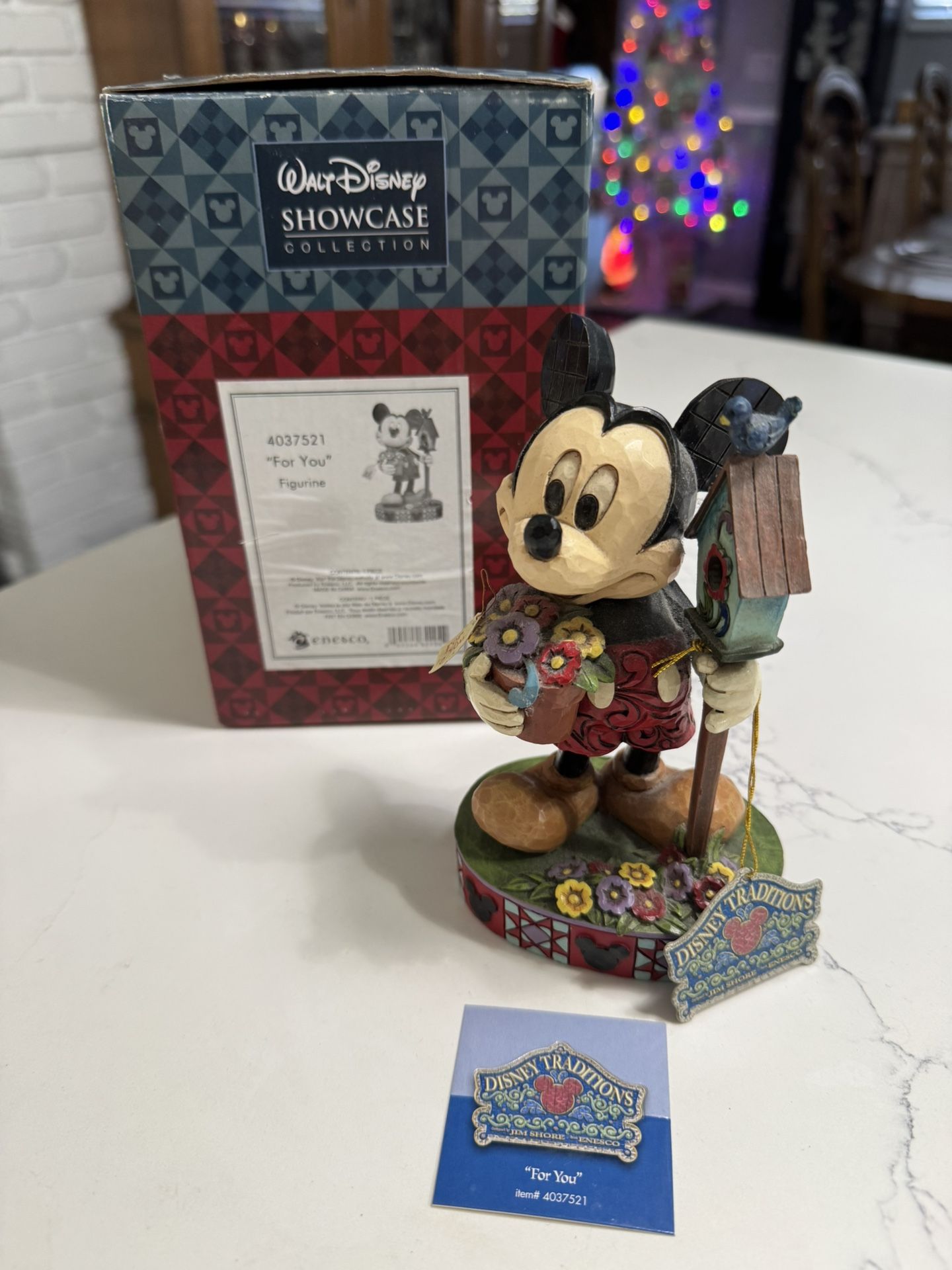 Jim Shore Disney Traditions Mini Mickey Mouse "For You" figurine, model number (contact info removed)