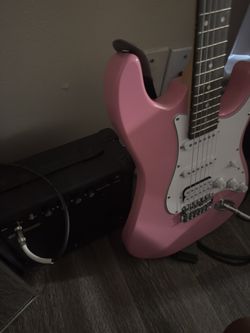 pink Electric Guitar