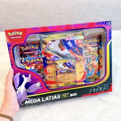 New Sealed Pokemon Mega Evolution Mega Latias ex Box Scarlet & Violet TCG Lenticular Foil Promo Card Collection Trading Cards Authentic