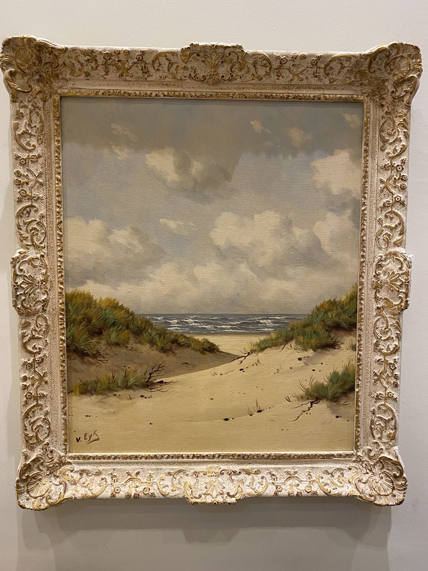 “Sand Dunes” Framed Painting By V. Eyk