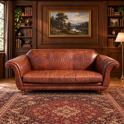 Restoration Hardware Chesapeake Leather Sofa
