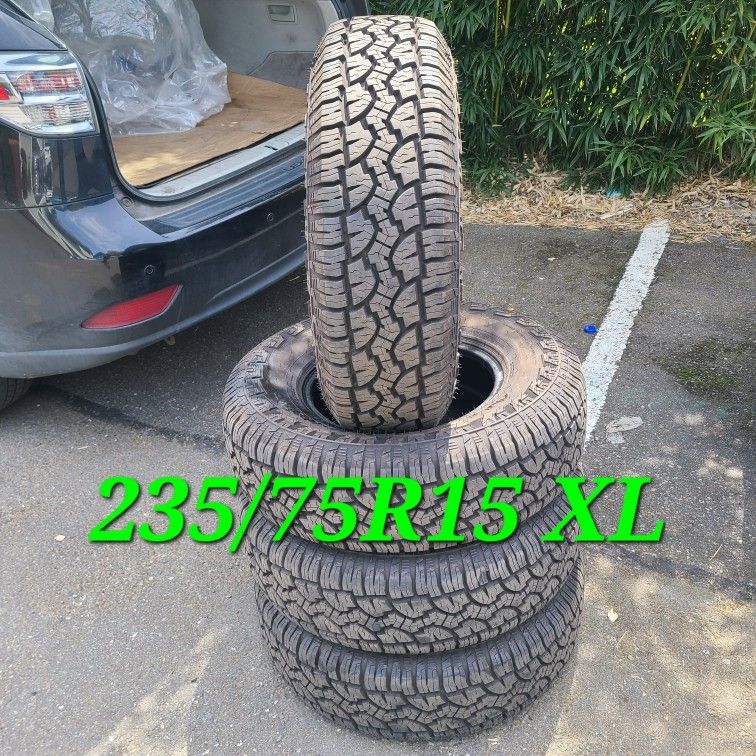 235/75/15 Used Truck Tires Dextero All TERRAIN, LIKE NEW!