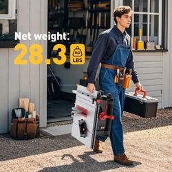 MarvTool Compact Table Saw 10 inch, 15Amp 4600RPM Portable Tablesaw 36T Blade