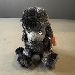 Vtg Russ Berrie Luv Pets Frenchie the Black Poodle 5.5" Beanbag Plush NWT 21908