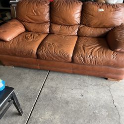 Leather Couch 