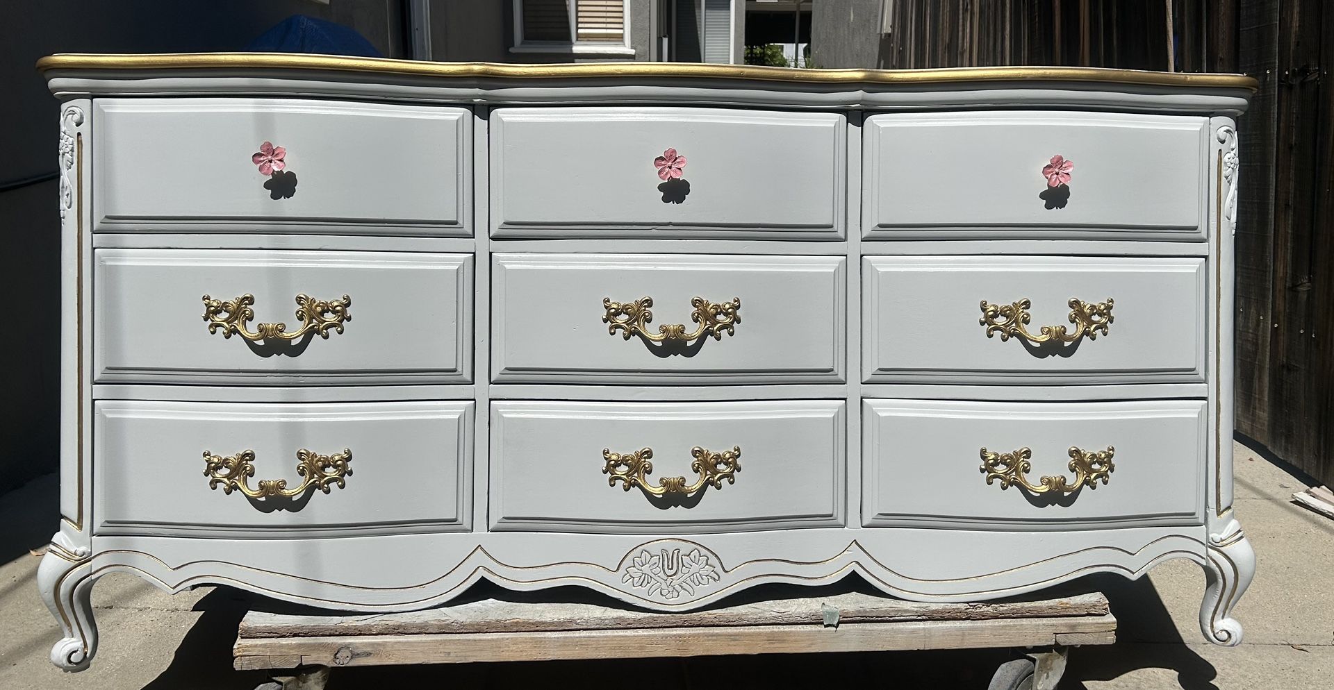 ON SALE”” Nine Drawers Refinished Dresser