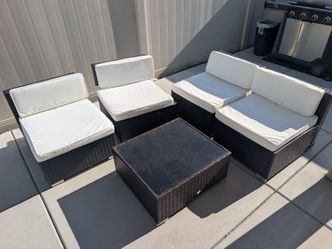 Wicker 5 piece patio set