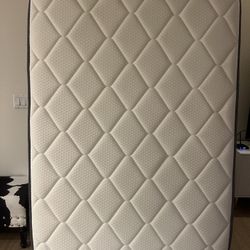 Full Size Mattress & Protector - 12 Inch Medium/Firm