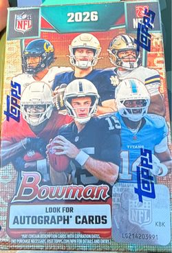 2026 Topps Bowman NFL Football Trading Card Box