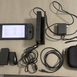 Nintendo Switch With Many Accessories