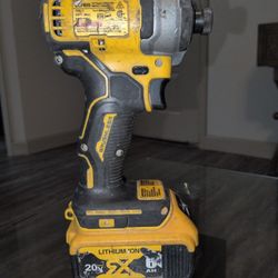 DeWalt Impact Atomic Brushless Battery And Charger 
