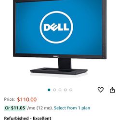 2 Dell 2311hf Wide Screen Monitors Two Count 