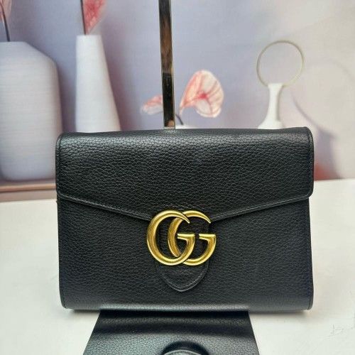 𝐆𝐮𝐜𝐜𝐢 Shoulder Bag Leather Black