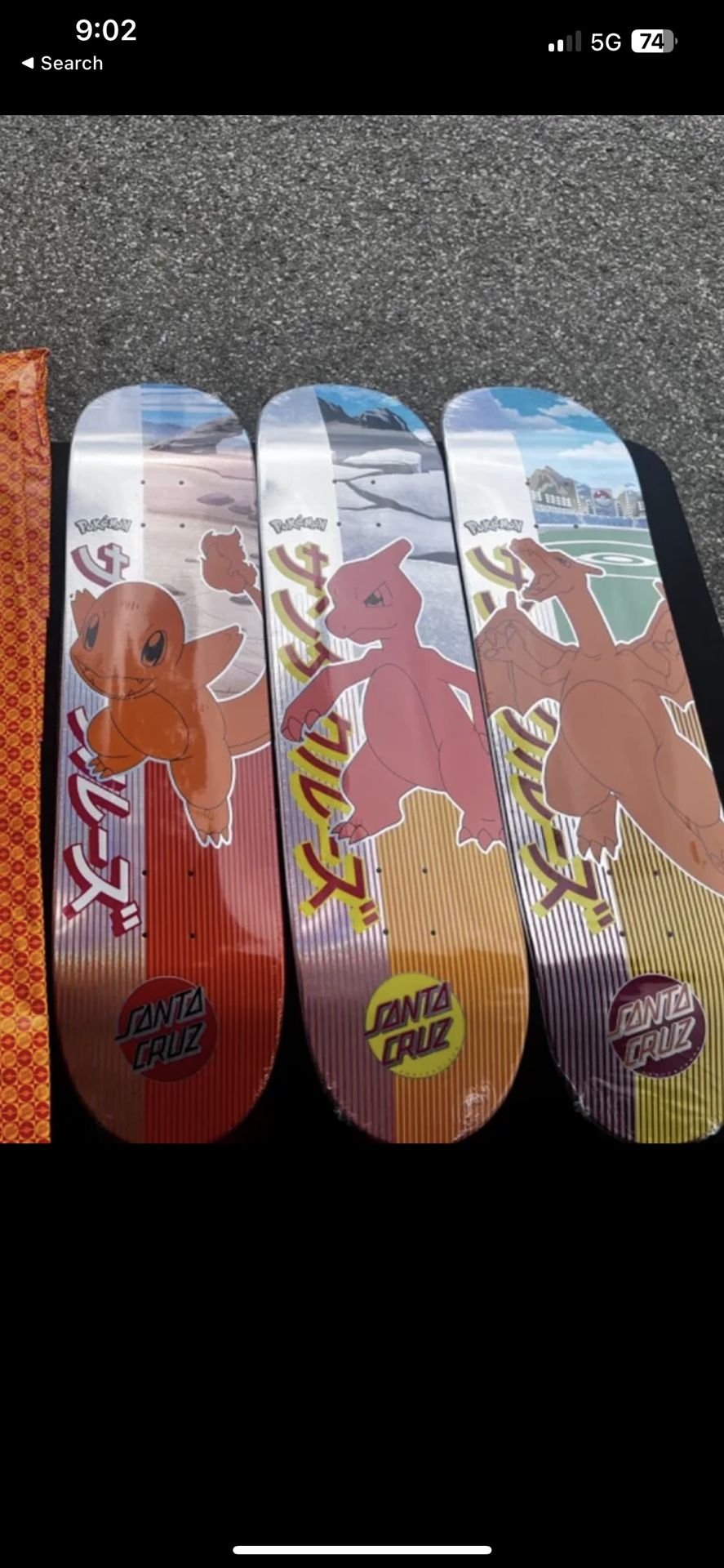 Pokémon Trio , Boards Sealed .. Comes With Grip tape . 