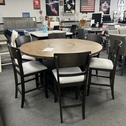 7PC Counter Height Dining Table Set 