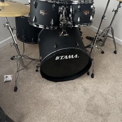 5pc matte black Tama set (hardware included)