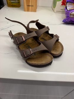 Birkenstock Roma Sandal - Toddler / Little Kid - Mocha Size 26