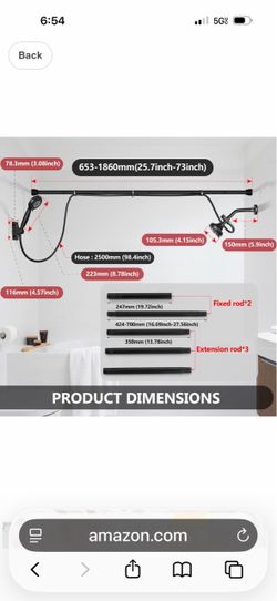 Double Shower Head for Couples, Adjustable High Pressure, Matte Black C30