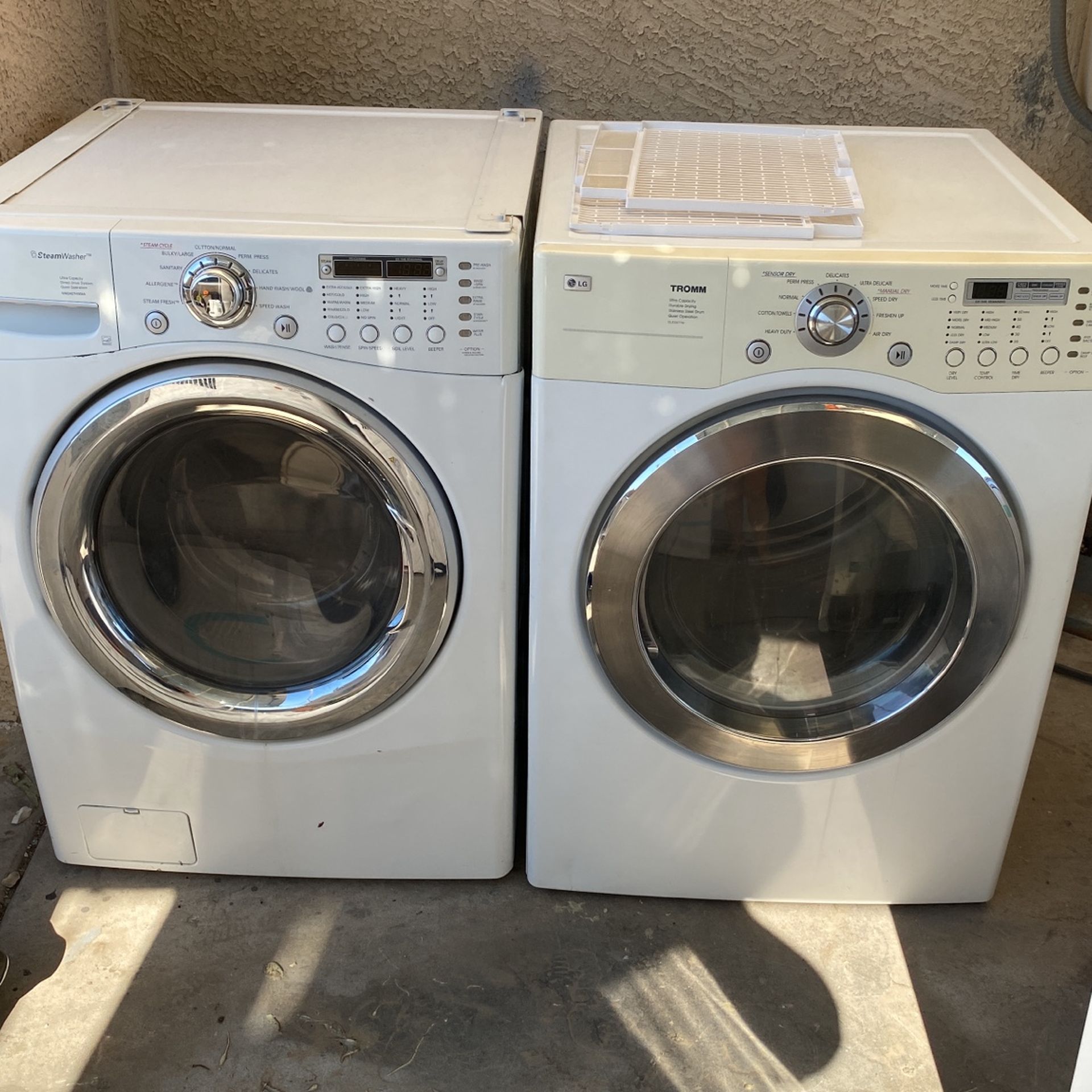 LG front load washer and dryer