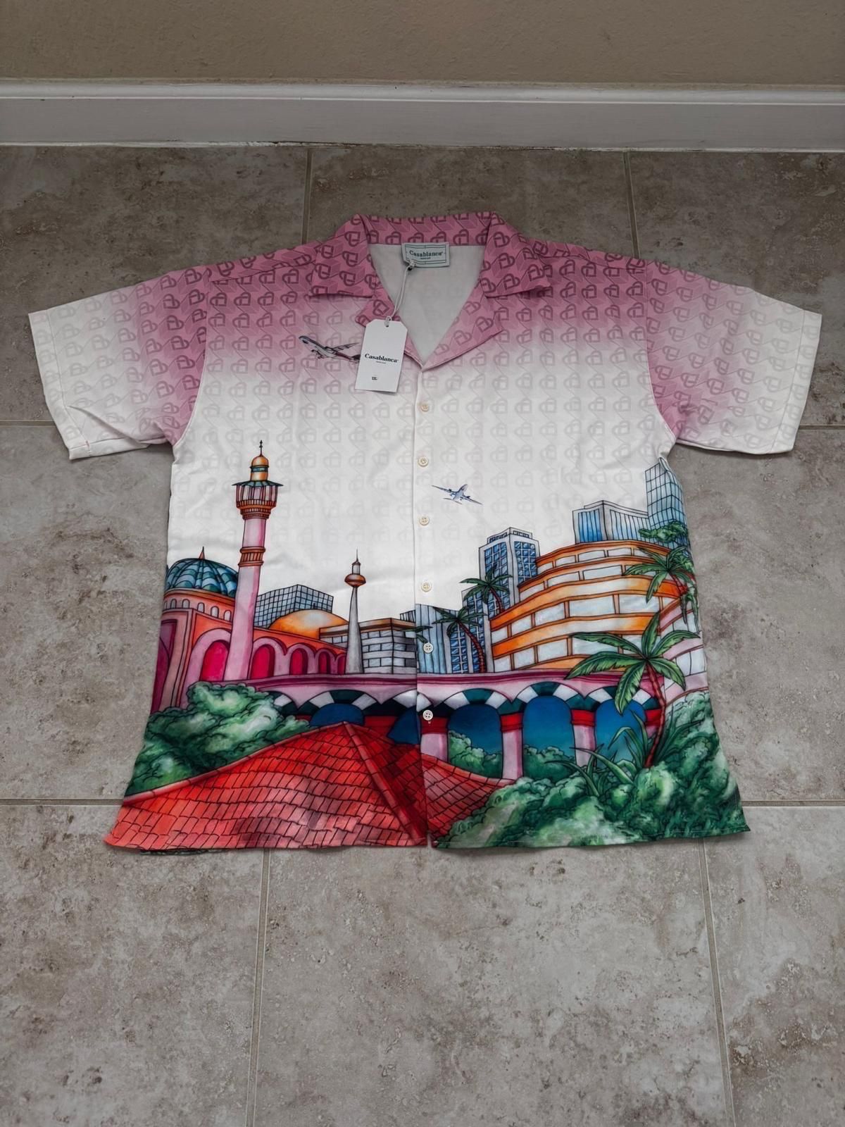 Casablanca Button Sleeve Shirt Silk Fabric Any Colors