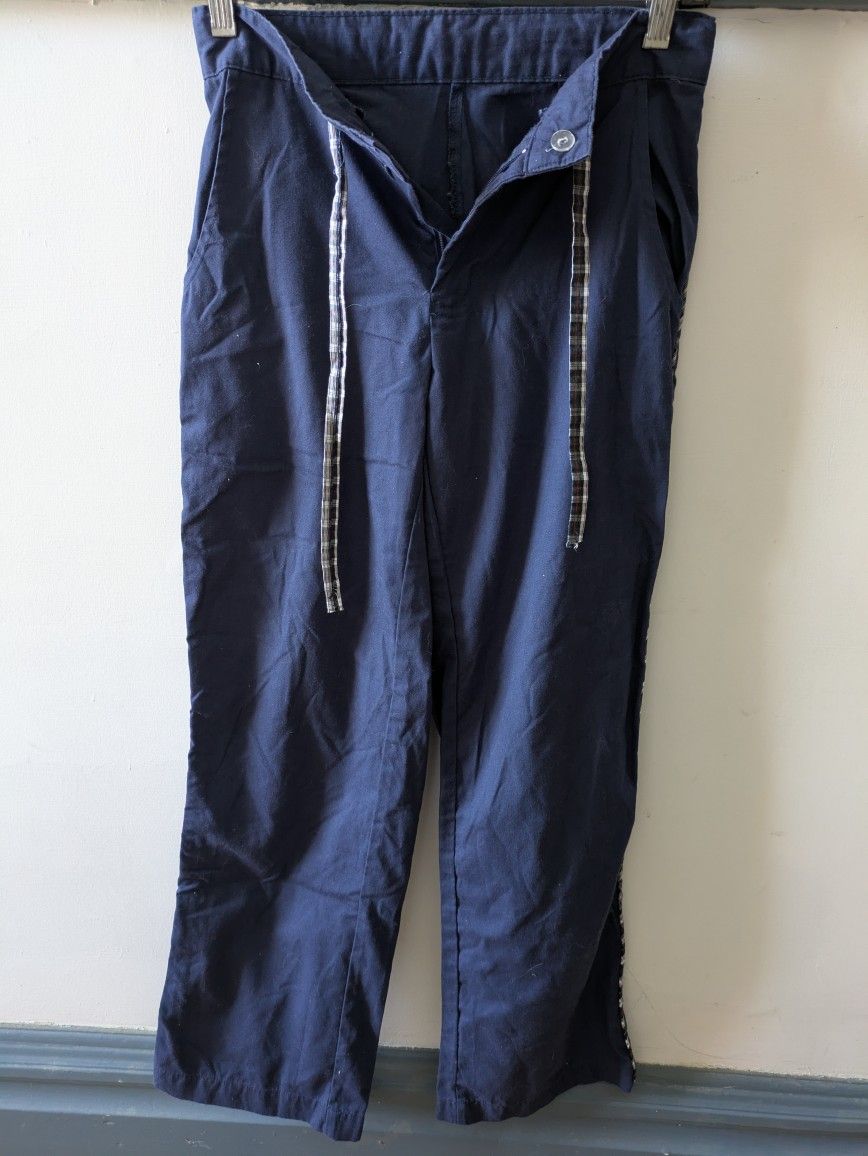 Vtg Landau Women's Navy Blue Scrub Pants