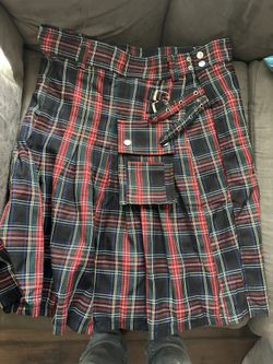 Medium Women’s  Gordon Red Weathered Tartan Skirt | Scottish Kilt Brand New 