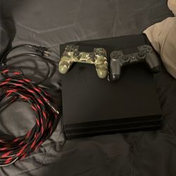 PS4 Pro + 2 Controllers – Works Perfect – $380 OBO