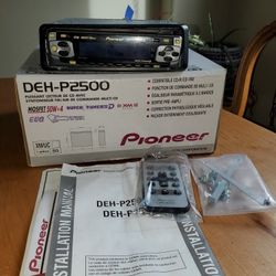 Pioneer DEH-P2500 CD Player Radio In Dash Receiver