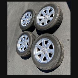 4 — 215/65r17 5x114.3 5x115 5x4.5 Stock Charger Chevy Impala Cr-v Camry Civic Accord Altima Sentra Tacoma Rims Wheels Tires!!!!!