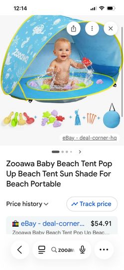 Zooawa Baby Tent Pop Up COLOR PINK new