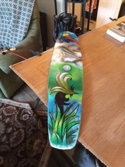Hand Painted Longboard Skateboard