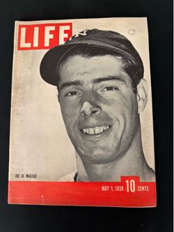 Joe DiMaggio 1939 Life Magazine