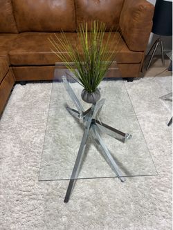 Modern Glass Living Room Table Set of 3