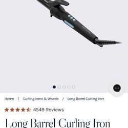 Bio Ionic Long Barrel Curling Iron, 1 Inch