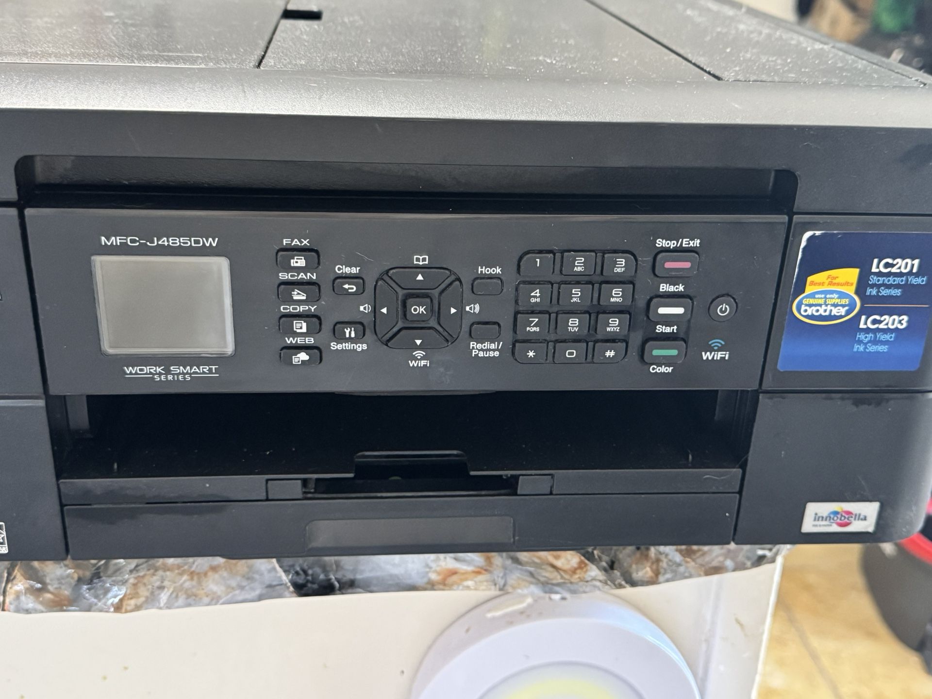 Brother MFC-J485DW Printer AIO With ink
