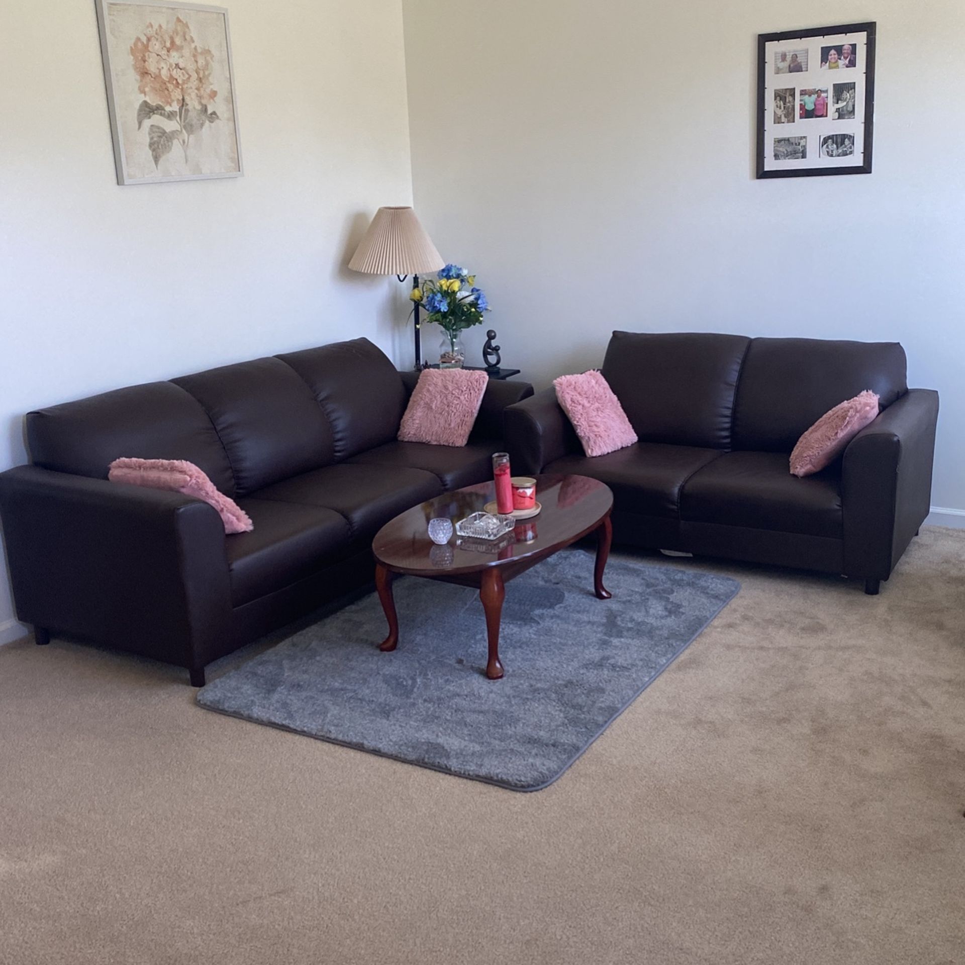 Sofa Set With A Coffee Table
