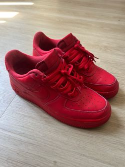 Nike Air Force 1 Low Red - Size 9.5 - Good Condition