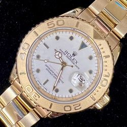 Rolex 16628 Yachtmaster Solid 18k Yellow Gold 40mm