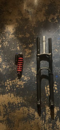 Stock Sutton forks and rear suspension