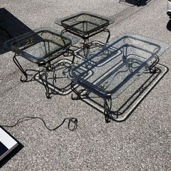 Glass Table Set