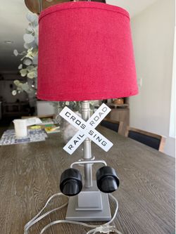 POTTERY BARN KIDS DESK LAMP: Train/ Railroad