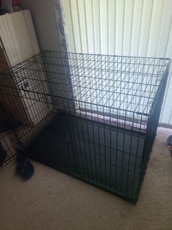 Extra Large doggie pen W/tray 2door