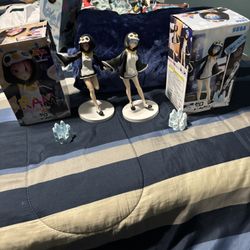Penguin Hoodie Rem and Ram Anime Figures