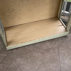 Storage On Wheels 2ftx 4ft X 5ft Also Metal Shelf Maybe Mid Century 