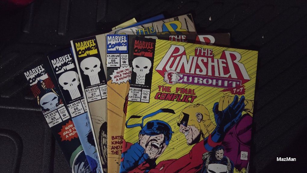 The Punisher Eurohit Issues 1 Thru 7 Missing 1 And 6