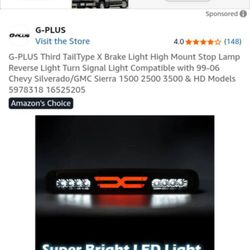 Chevy Silverado 99-06 3rd Brake Light 